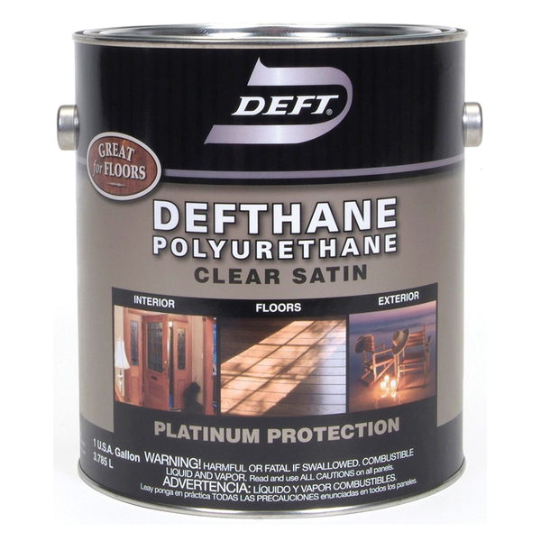 Deft 1 Gal Clear Defthane Interior/Exterior Polyurethane Satin DFT25